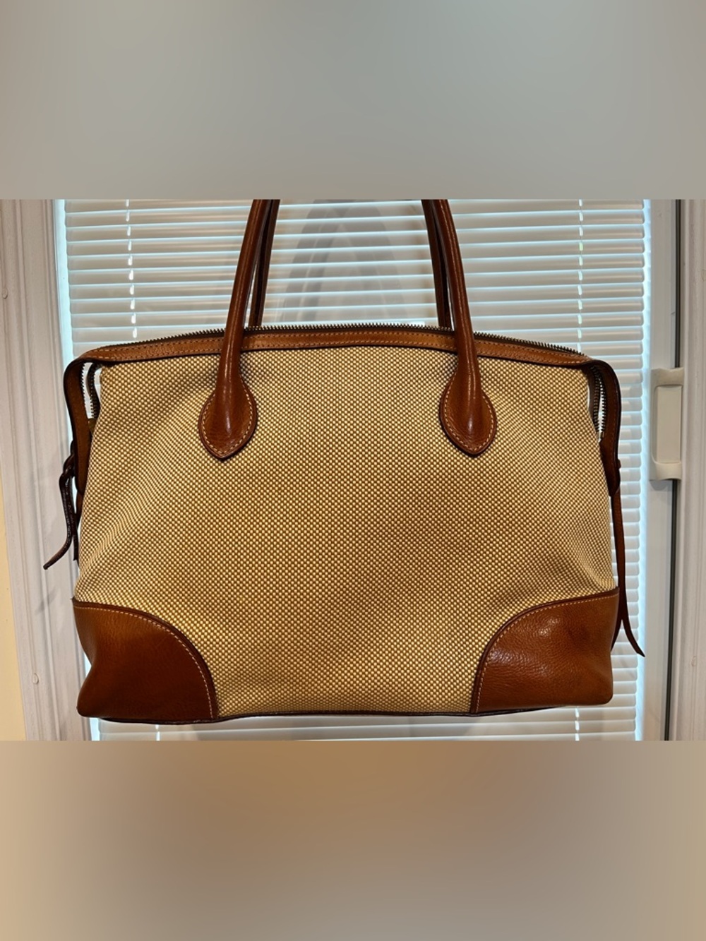 Vintage Dooney & Bourke Canvas and Leather Tote Bag - Picture 3 of 13